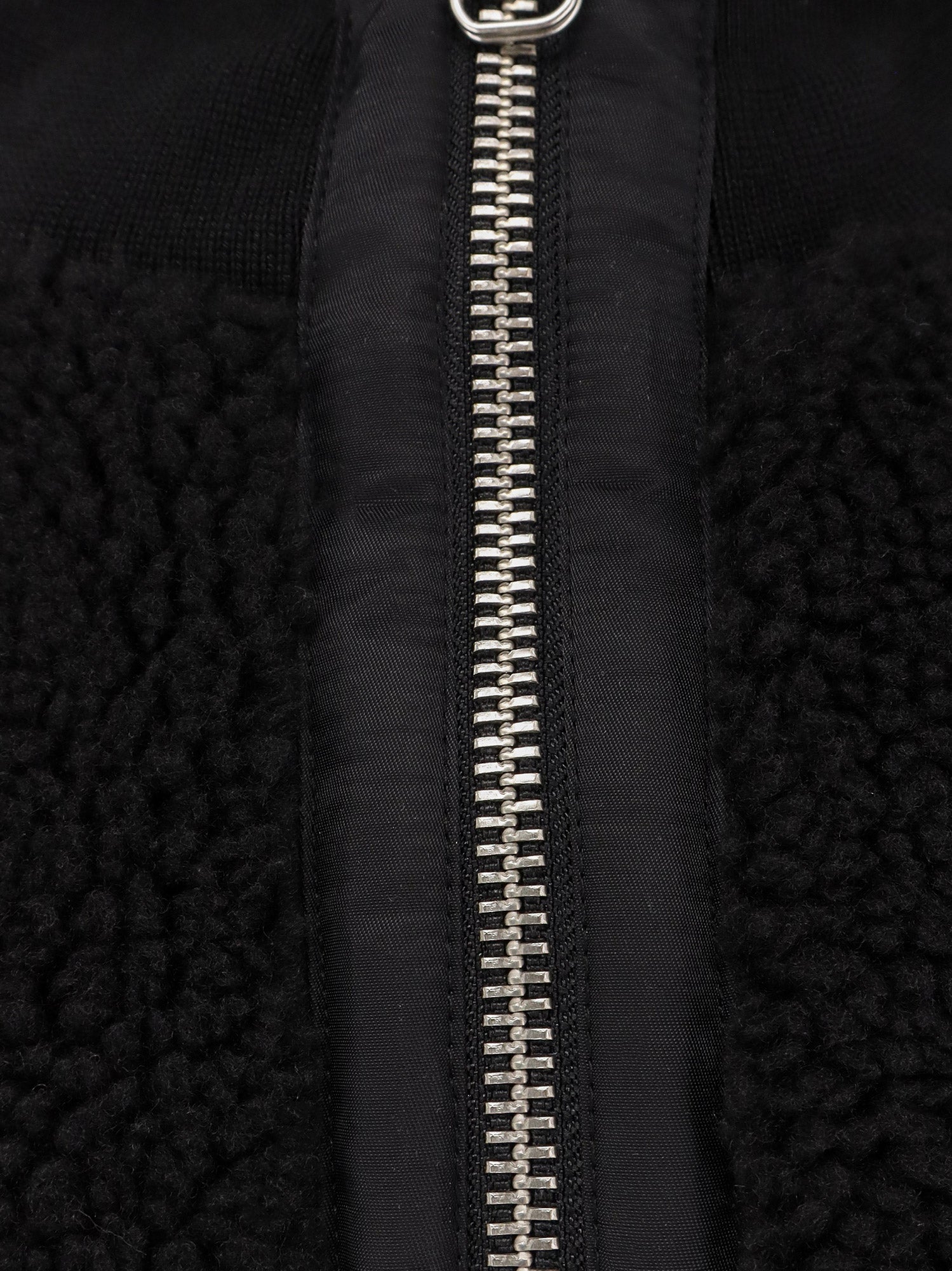 Fleece synthetic fur bomber - Image 3