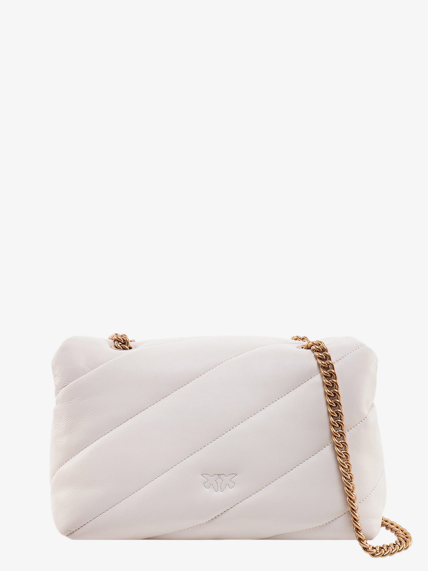 Matelassé leather shoulder bag with iconic love birds buckle - Image 2