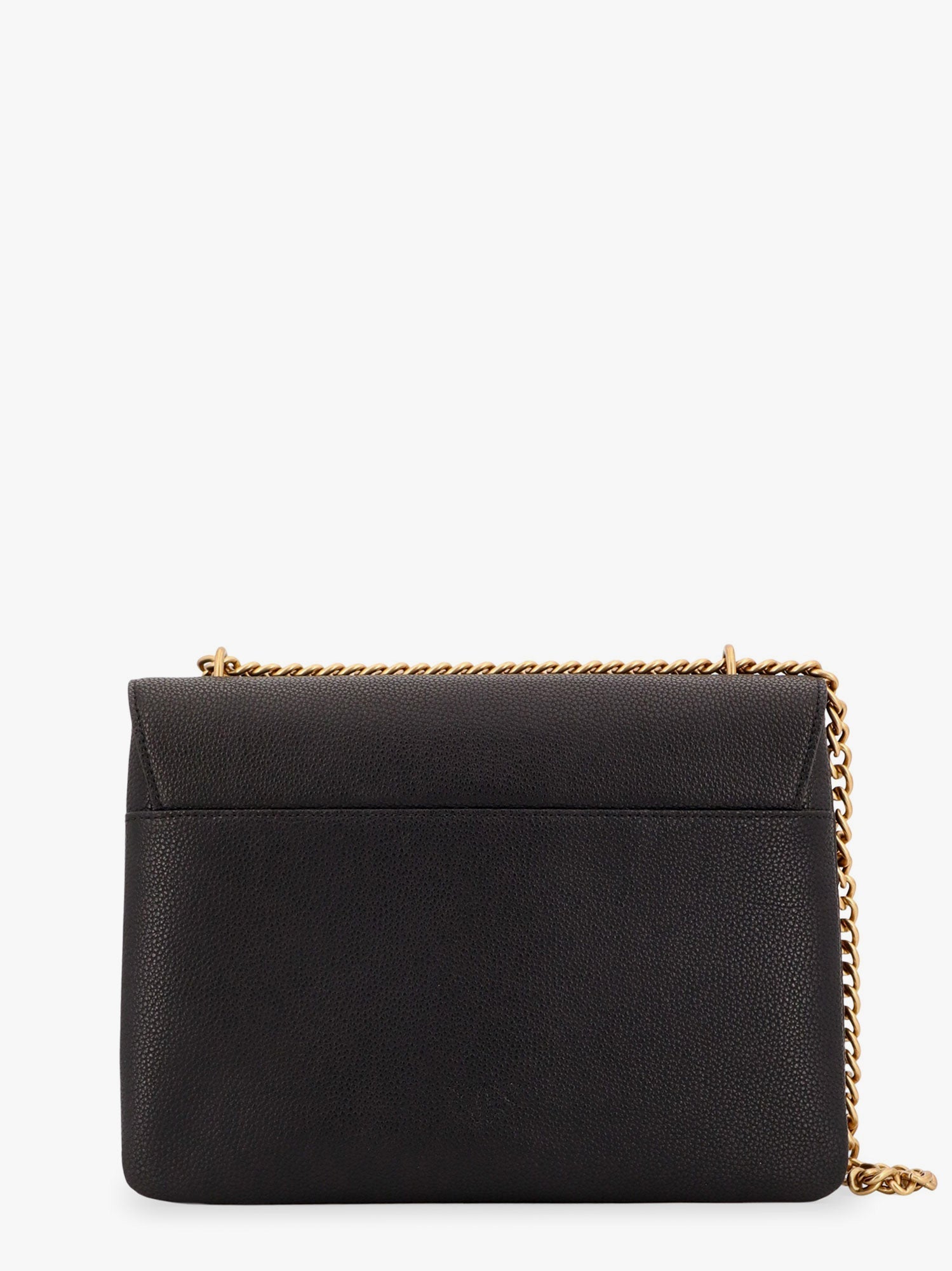 Leather shoulder bag with metal love birds buckle - Image 2