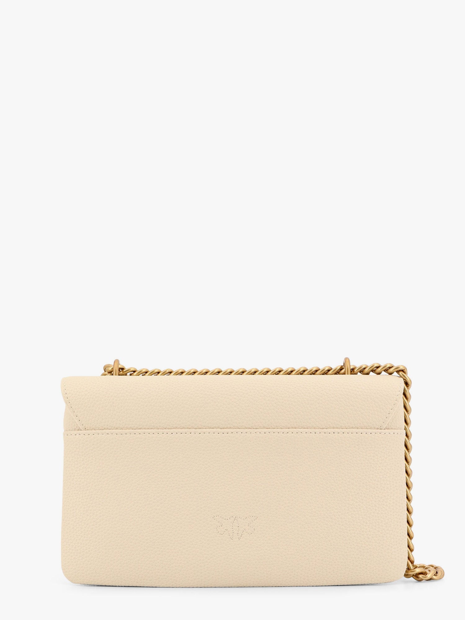 Leather shoulder bag with metal love birds buckle - Image 2