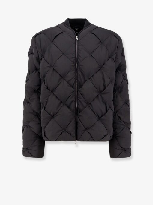 Featherless stretch nylon down jacket