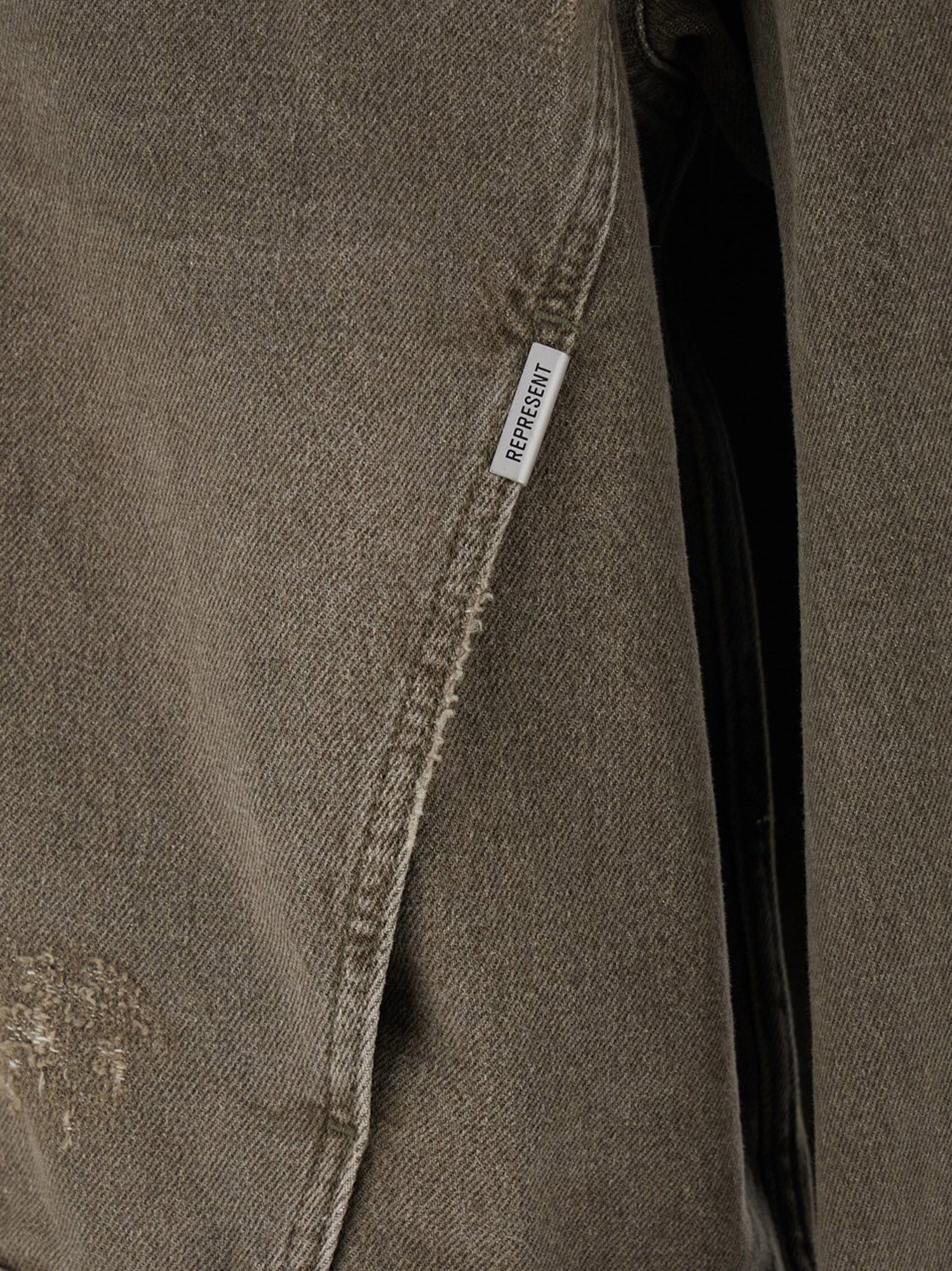 Denim jacket with distressed effect - Image 3