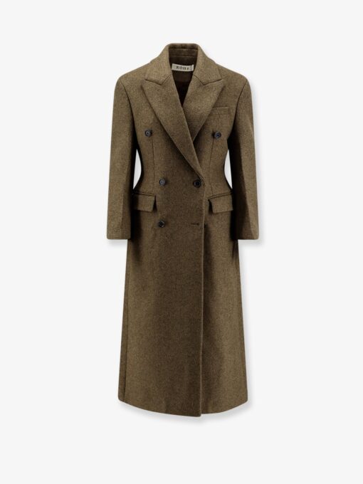 Hourglass alpaca blend coat
