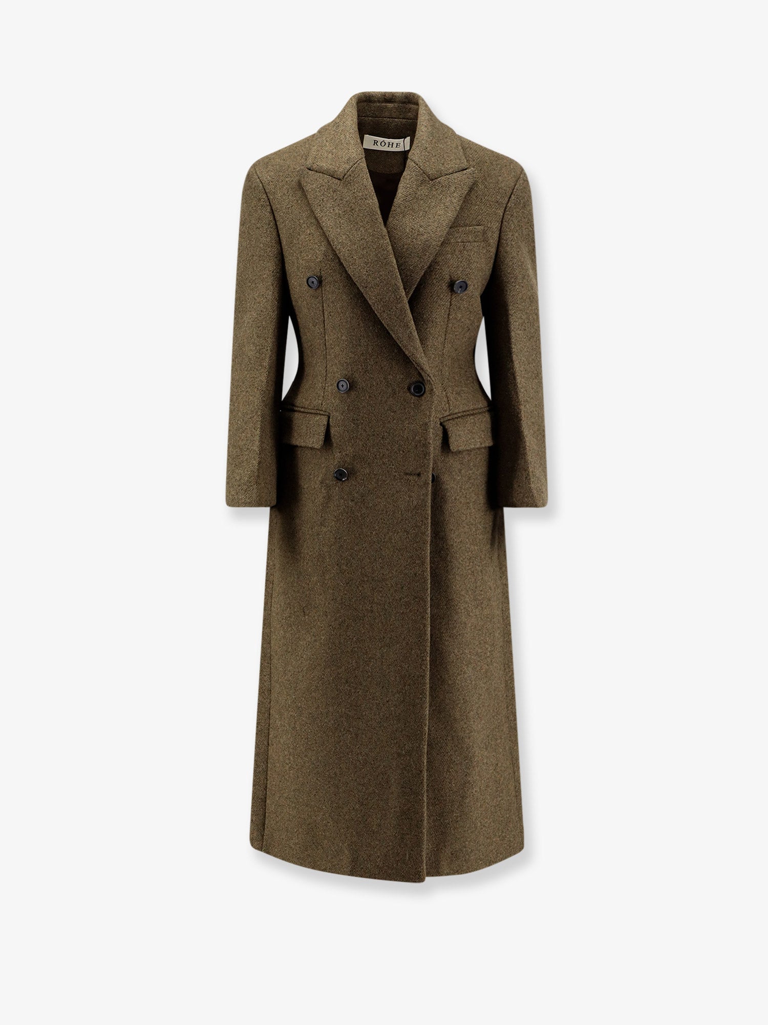 Hourglass alpaca blend coat