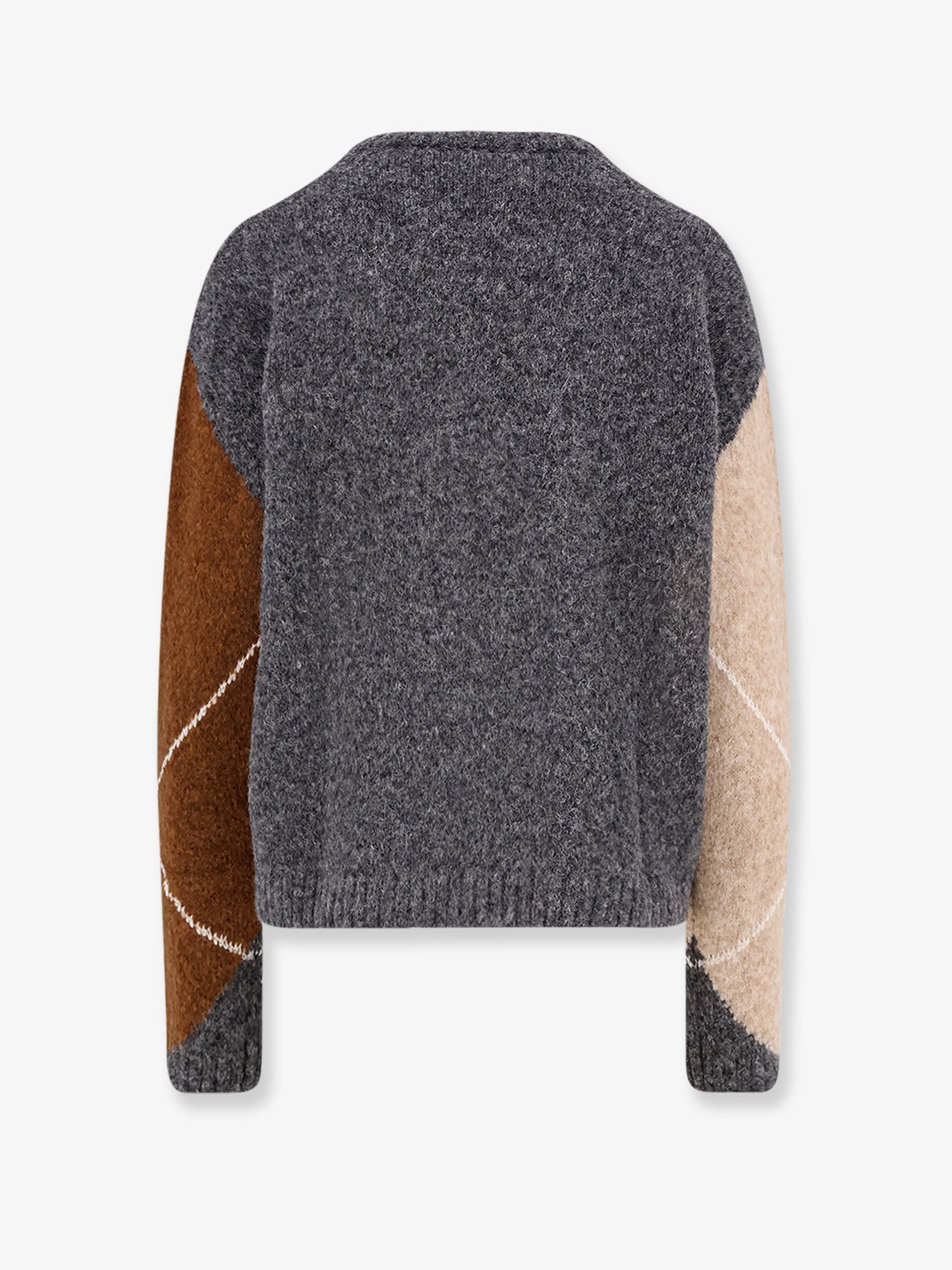 Wool and alpaca blend diamond-patterned sweater - Image 2