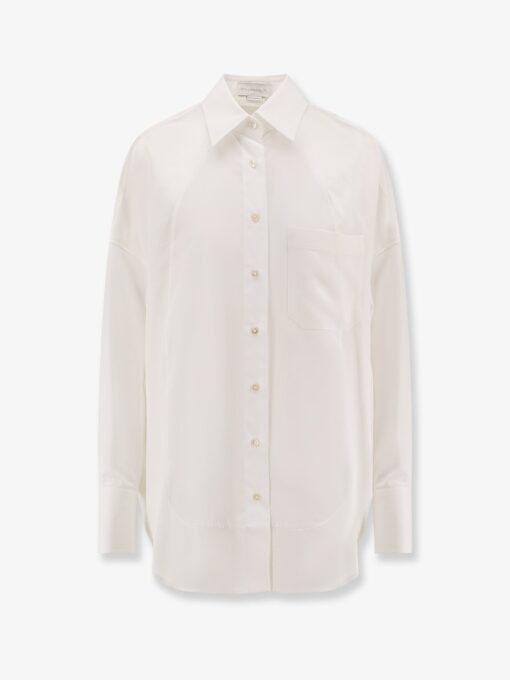 Oversize satin shirt