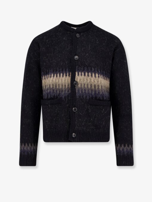 Jacquard Unisex alpaca cardigan