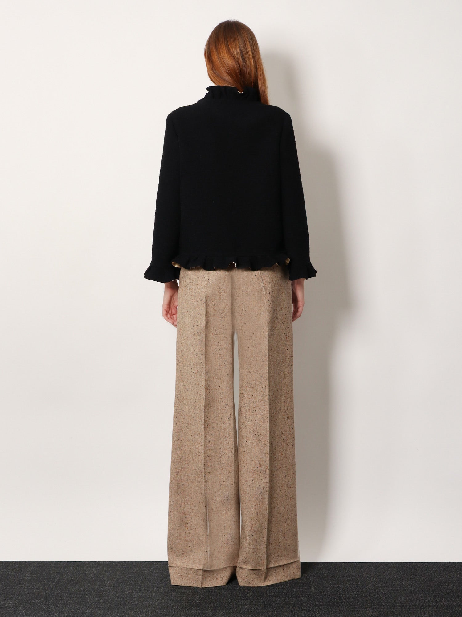 Silk blazer with frontal knot - Image 3