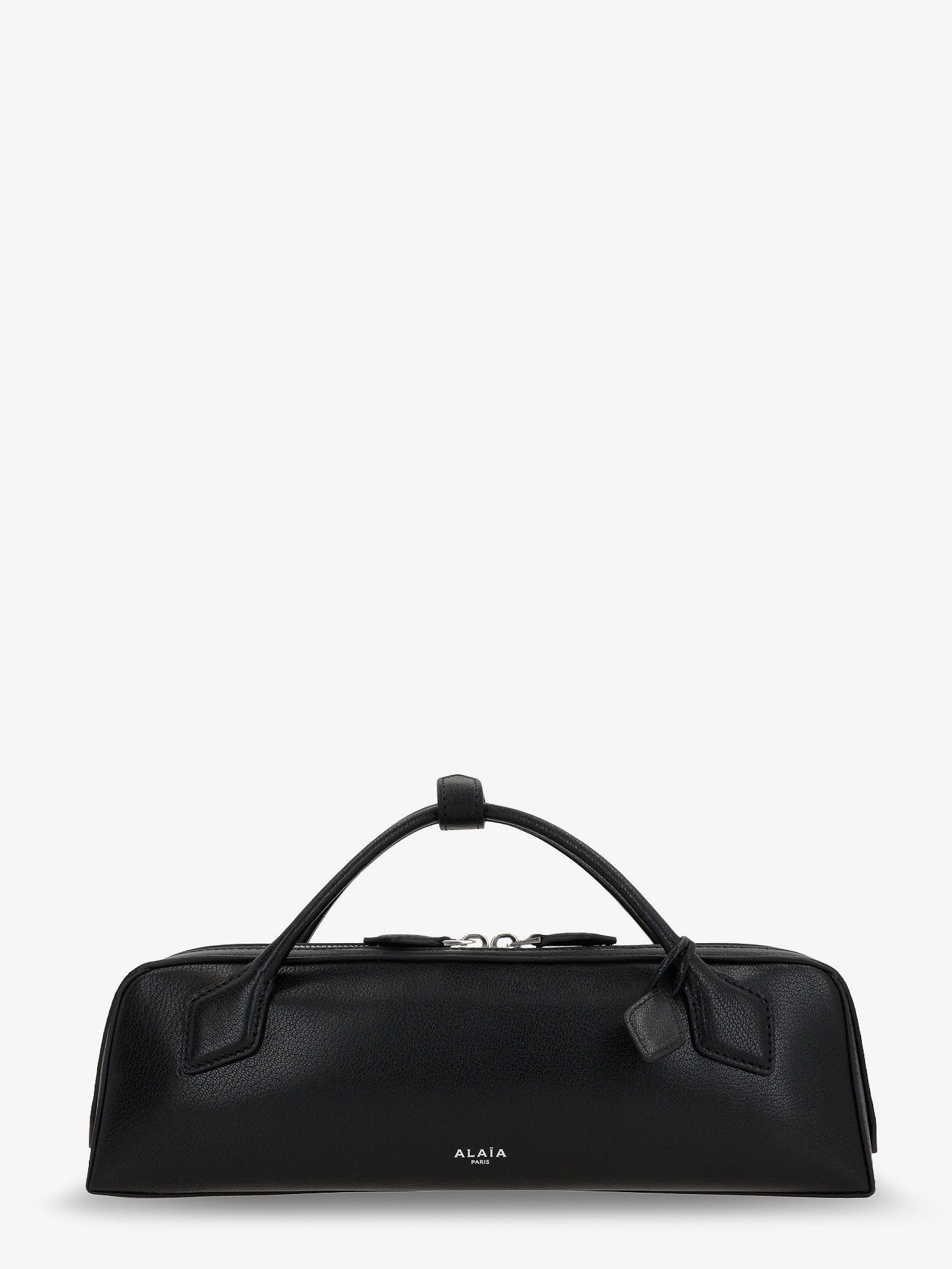 Le Teckel suede clutch bag