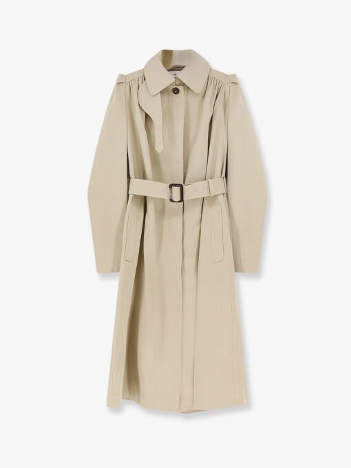 Cotton trench with Puff sleeves