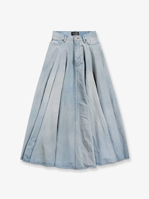 Godet Maxi cotton skirt