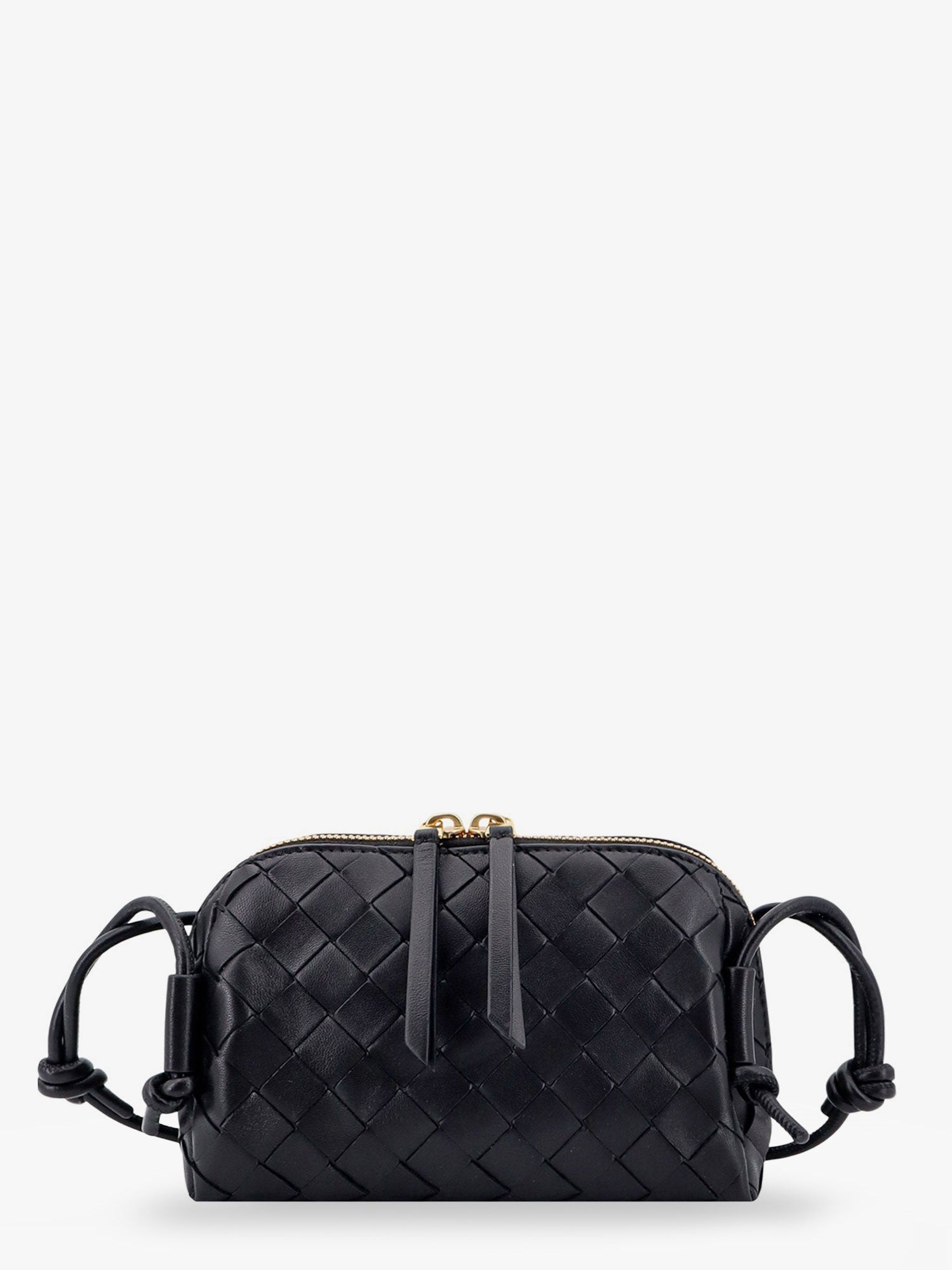 Concert Pouch leather crossbody bag with Intrecciato motif