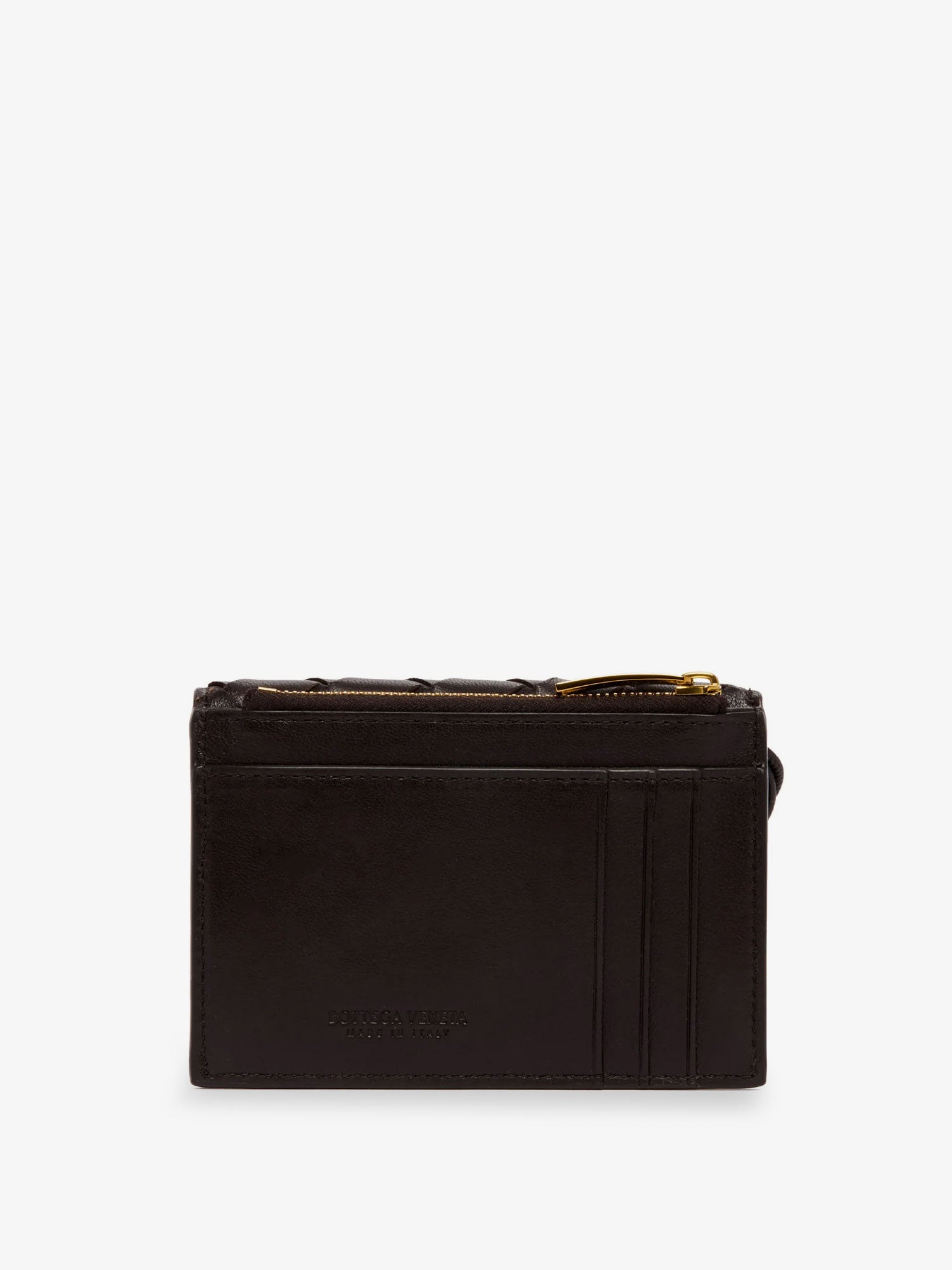 Andiamo leather card holder with Intrecciato motif - Image 2