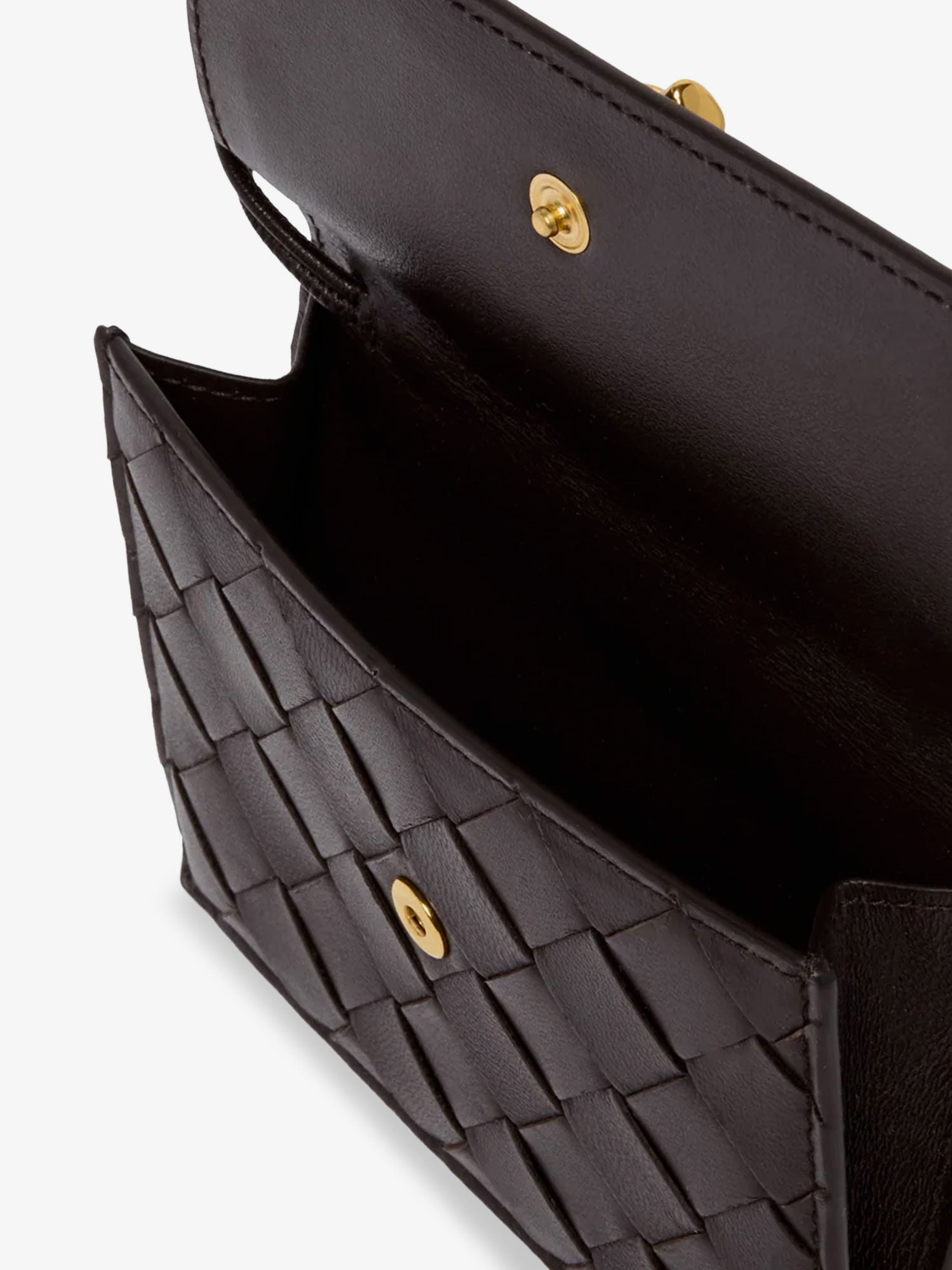 Andiamo leather card holder with Intrecciato motif - Image 3
