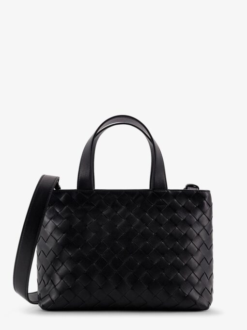 Leather crossbody bag with Intrecciato pattern