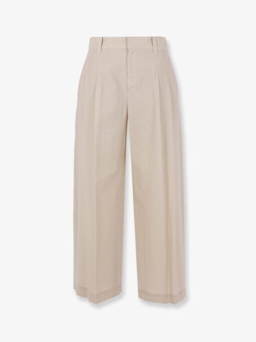Cotton blend trousers