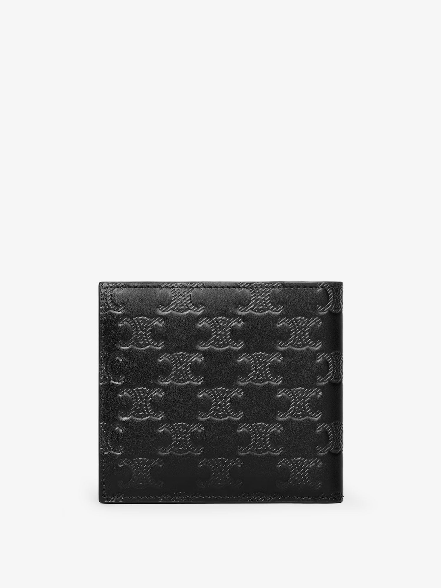 Leather bifold wallet with Triomphe motif - Image 2