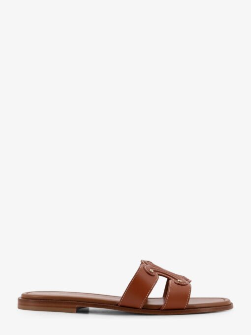 Marina low leather sandals