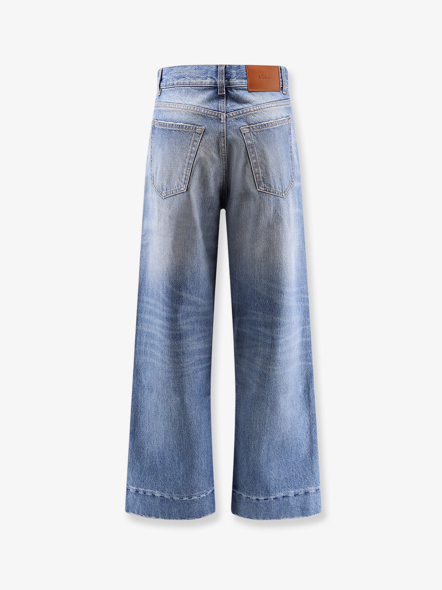 Stone-washed denim jeans - Image 2