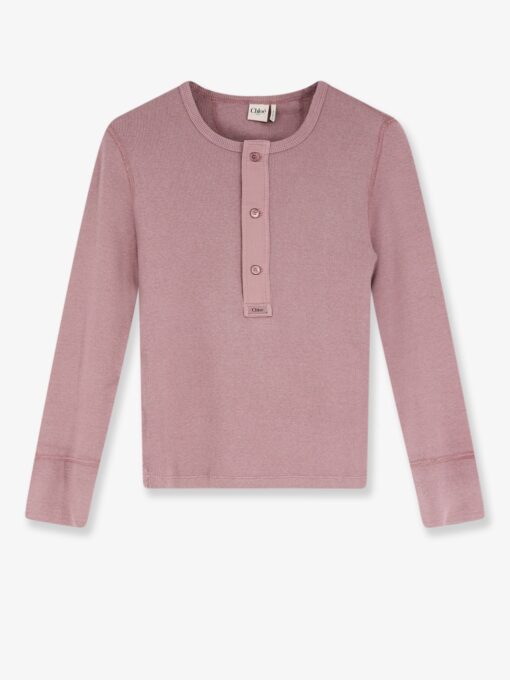Ribbed cotton t-shirt