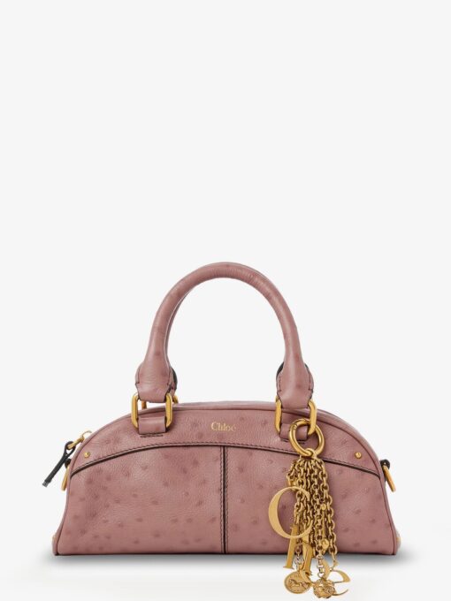 Bowling leather crossbody bag
