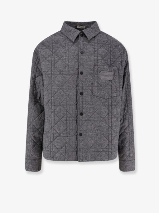 Cannage Shirt Jacket with Embroidery Christian Dior Couture