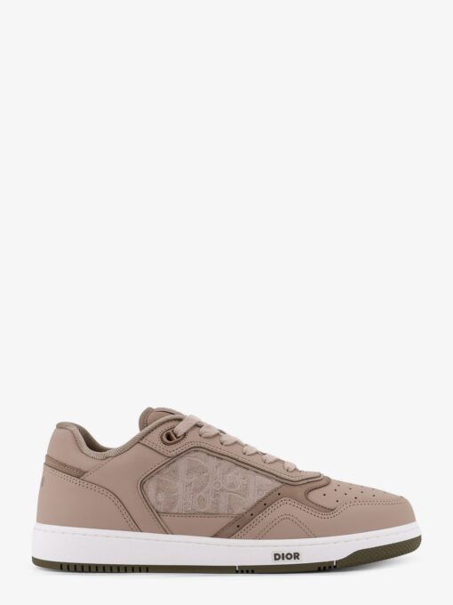 B27 leather sneakers with suede inserts