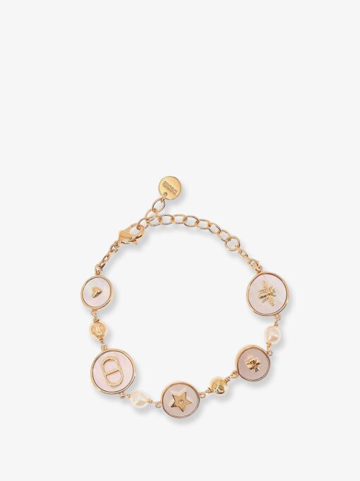 D-Luck metal bracelet with gold finish