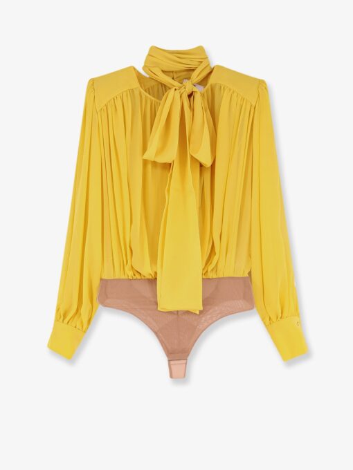 Silk shirt with body detail