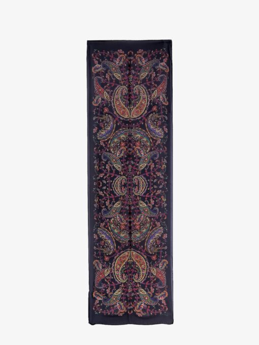 Multicolor silk scarf