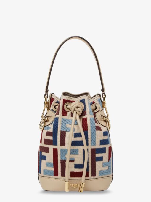 Mon Tresor crossbody bag with multicolor FF embroidery