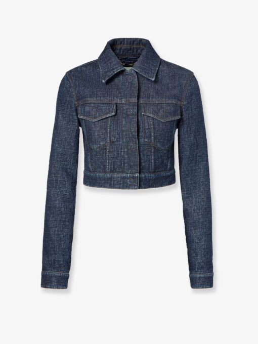 Padded denim jacket