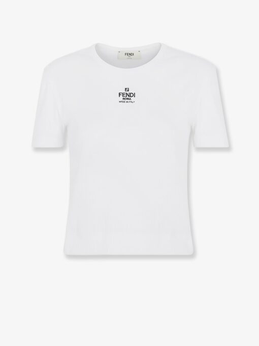 Ribbed cotton t-shirt
