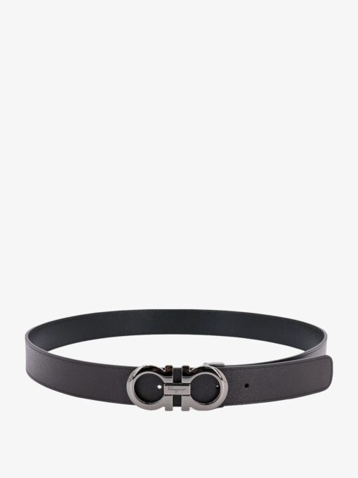 Reversible leather belt