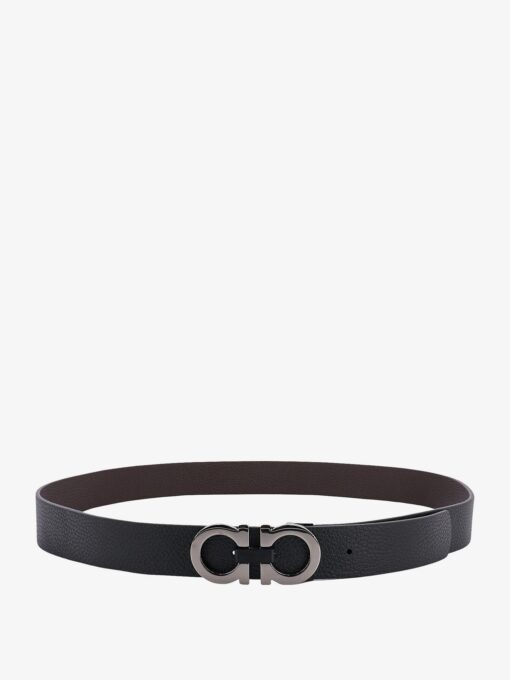 Reversible leather belt