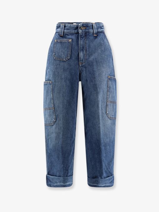 Jeans with Logo embroidery