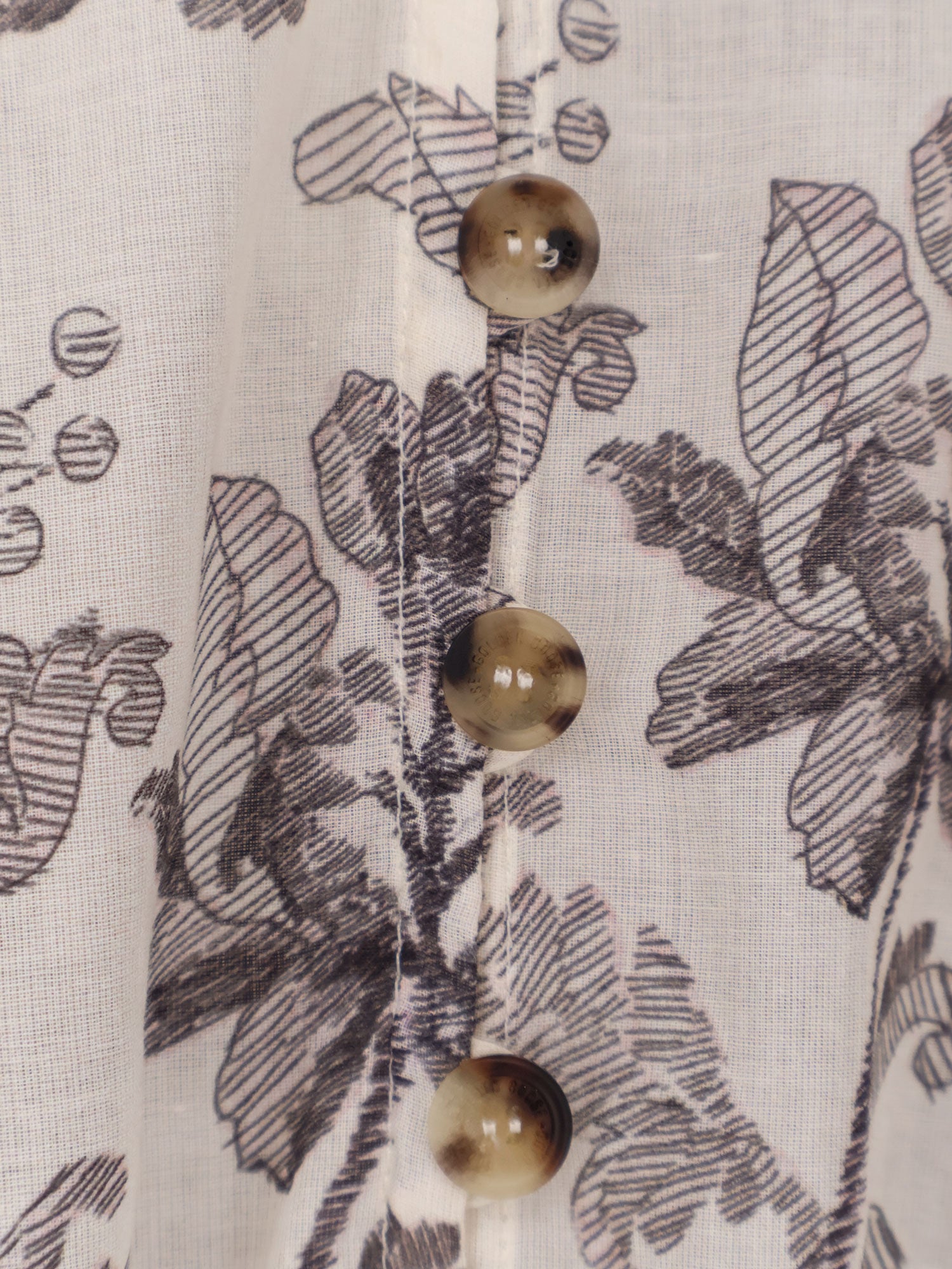 Short cotton dress with floral pattern - Image 3