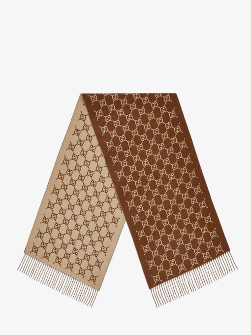 Cashmere scarf with GG print