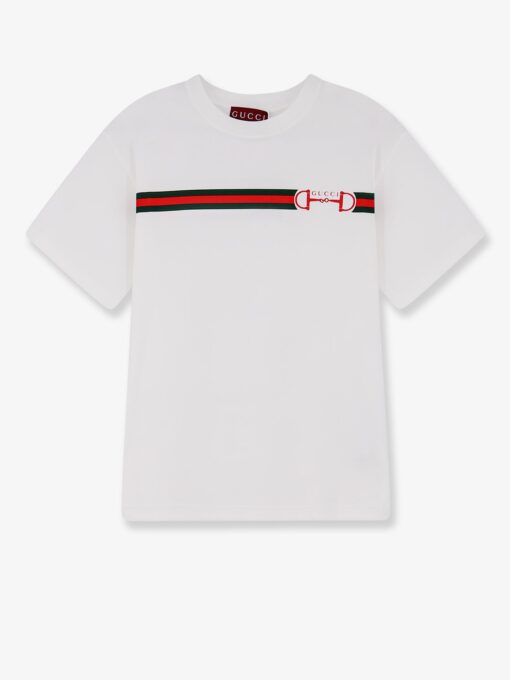 Cotton t-shirt with printed logo on the front