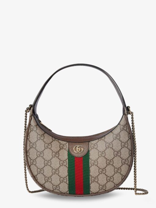 Ophidia GG Fabric and leather shoulder bag