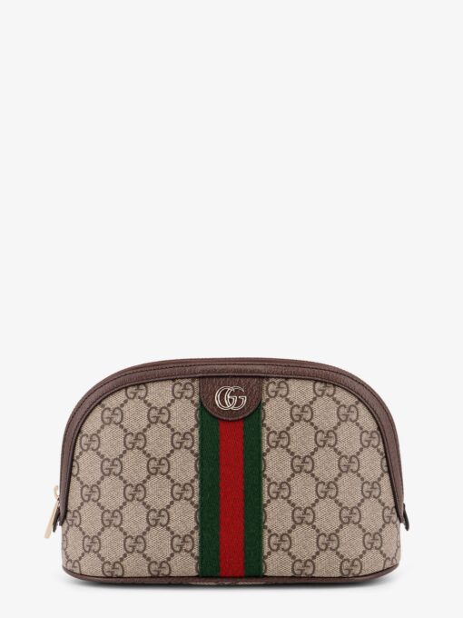 Coated canvas beauty case with GG motif