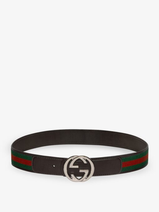 Web Fabric and leather belt