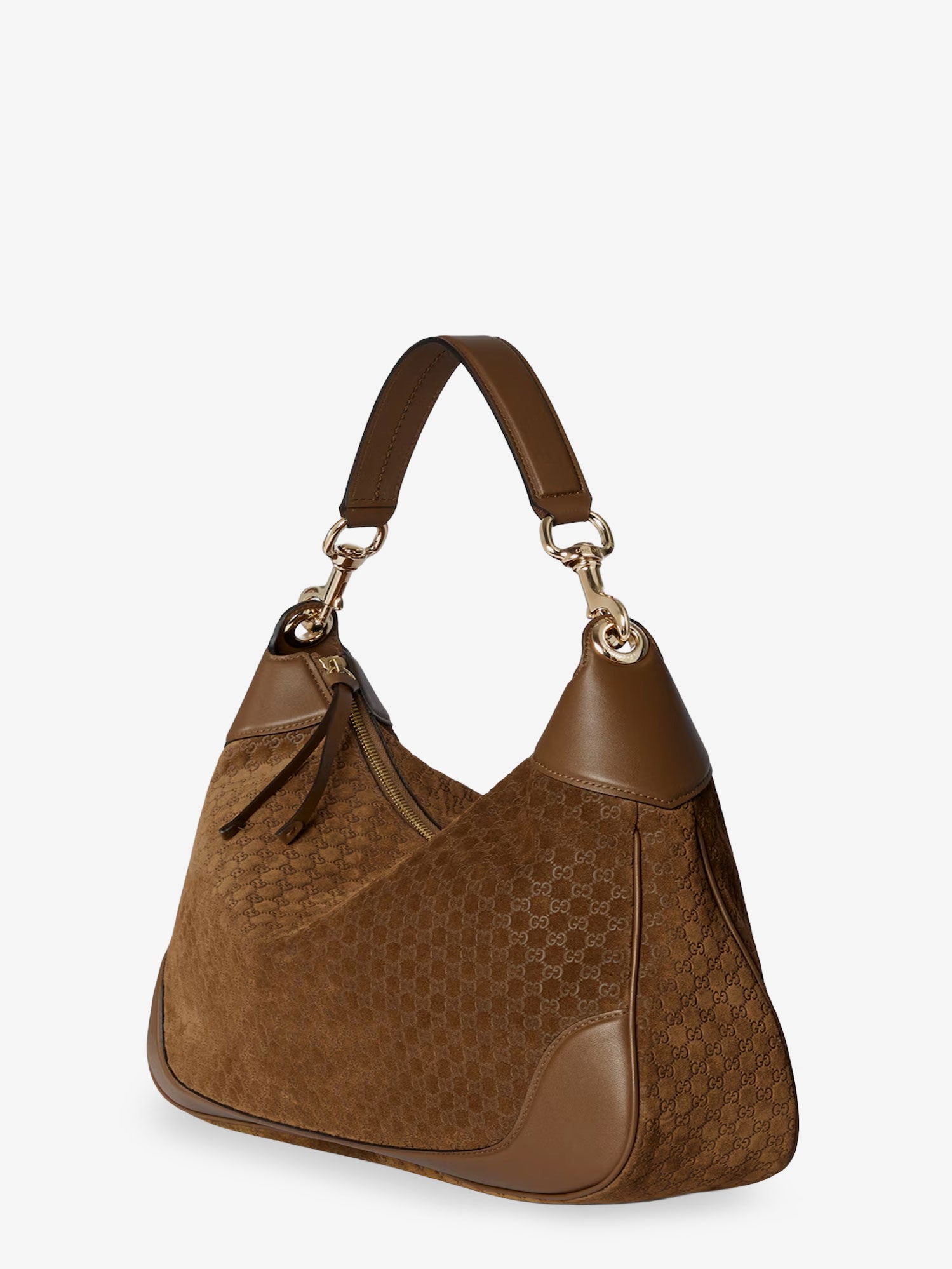 Gucci B suede shoulder bag with all-over GG motif - Image 3