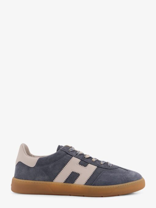 Suede sneakers with side logo