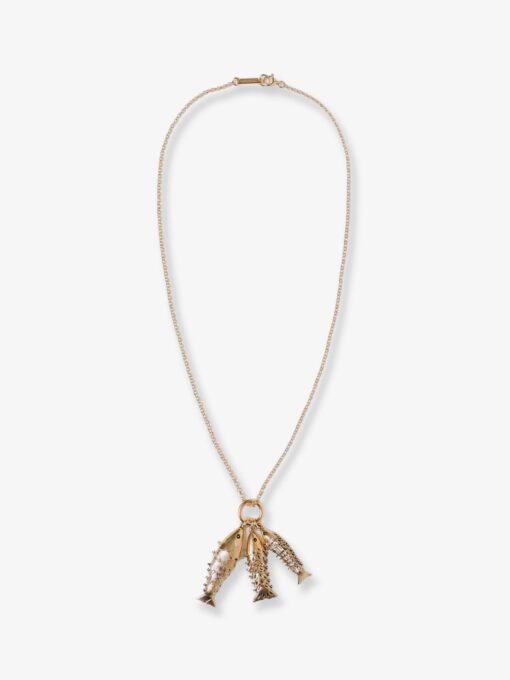 River brass necklace
