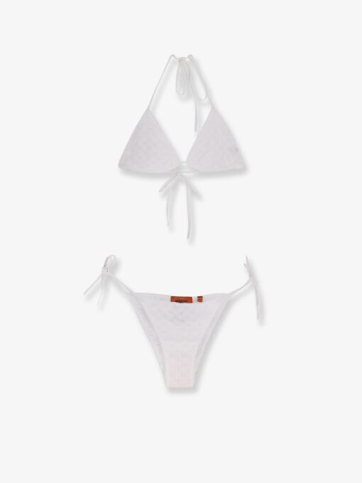 Embroidered and lined bikini