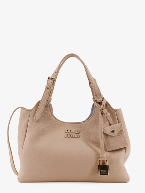 Hammered leather crossbody bag