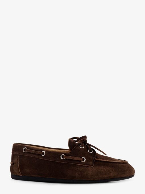 Vintage effect leather loafers