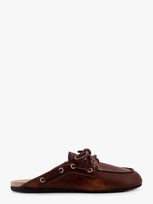 Délavé suede sabot