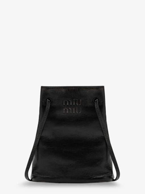 Leather crossbody bag with used effect